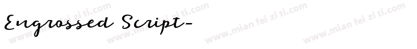 Engrossed Script字体转换